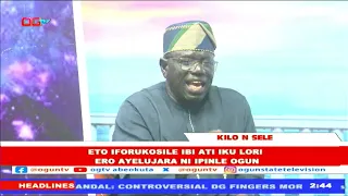 Eto Iforukosile Ibi Ati Iku Lori Ero Ayelujara Ni Ipinle Ogun | Kilo N Sele