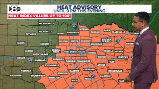 DFW Weather: Another heat advisory is in effect, with a small chance for rain