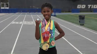 Sacramento 9-year-old runner sets record, dreams of Olympics