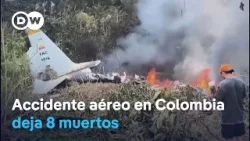 Un avión militar se estrella en el sur Colombia con 125 personas a bordo
