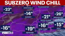 Arctic blast hits NYC, NJ, CT with subzero wind chills