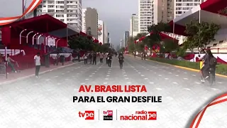 Final preparations underway on Avenida Brasil for the grand civic-military parade for Independenc...
