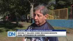 Bocina y saludo como reconocimiento para veteranos de guerra