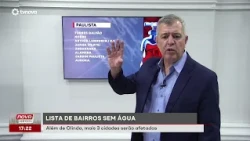 List of neighborhoods without water. In addition to Olinda, three more cities will be affected |#...