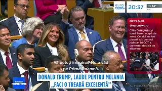 Donald Trump, laude pentru Melania: „Faci o treabă excelentă”