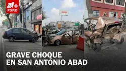 Choque por alcance deja tres lesionados en Calzada San Antonio Abad - Las Noticias