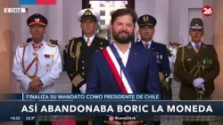 ?? ASÍ ABANDONA BORIC LA MONEDA | El mandatario saliente fue despedido con honores