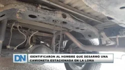 Identificaron al hombre que desarmo una camioneta estacionada en La Loma