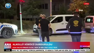 Alkollü sürücü durduruldu!