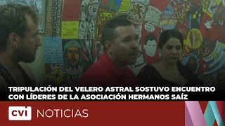 Astral sailboat crew held meeting with leaders of the Hermanos Saíz Association