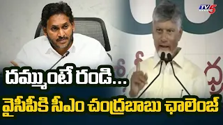 CM Chandrababu Slams YSRCP Over Land Records | Alur Public Meeting | TV5 News