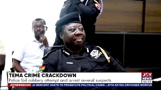 Tema crime crackdown: Police foil robbery attempt and arrest several suspects