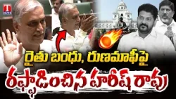 Harish Rao Powerfull Speech In Assembly Over Rythu Bandhu, Rythu Runa Mafi | T News