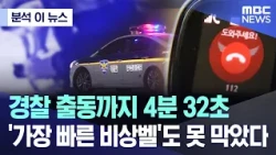 [News Analysis] 4 minutes and 32 seconds for police to arrive... Even the 'fastest emergency alar...