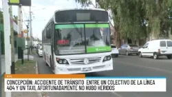 Un colectivo y un taxi impactaron cerca de las puertas del Hilario Sánchez