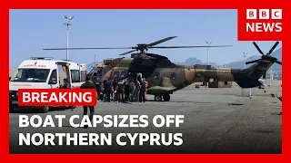 Boat carrying nearly 270 people capsizes off northern Cyprus | BBC News