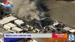 Massive wind-driven fire threatens businesses in Fontana