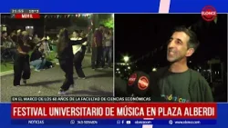 Festival universitario de música en plaza Alberdi Festival universitario de música en plaza Alberdi
