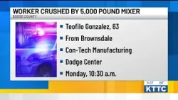 Dodge Center worker crushed by 5,000 pound mixer
