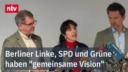 Three parties aim to form a government in Berlin and present findings from exploratory talks | ntv