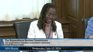 Tax Expenditure Review Commission  7/15/26