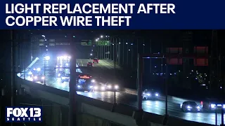 Plans to replace West Seattle Bridge lights after copper wire theft | FOX 13 Seattle