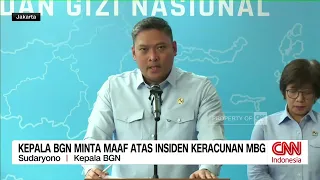 Kepala BGN Minta Maaf Atas Insiden Keracunan MBG