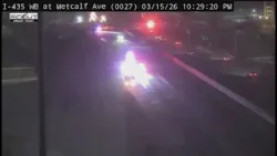 Crash on Interstate 435 at Metcalf Avenue in Overland Park