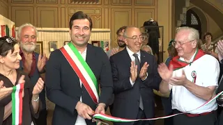 Anita Garibaldi’s dress arrives on display in Arezzo