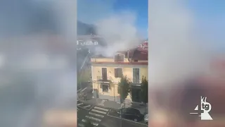 News, fire in a building in Cava de' Tirreni, ordinance issued