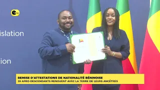 Granting of Beninese Nationality Certificates: 28 People of African Descent Reconnect with Their ...