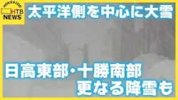 北海道内は太平洋側を中心に大雪　日高東部や十勝南部で更なる降雪も