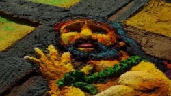 León: alfombras pasionarias embellecen las calles de Sutiaba