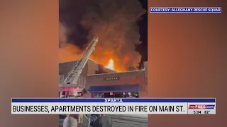 Sparta businesses, apartments destroyed in fire on Main Street