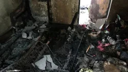 Familia afectada tras incendio en su vivienda Familia afectada tras incendio en su vivienda