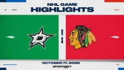 NHL Highlights | Stars vs. Blackhawks - October 17, 2026