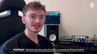 Liom, the young DJ from La Roche-sur-Foron opening the Pharaonic festival