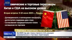 За 2025 год Китай и США провели пять раундов торгово-экономических переговоров