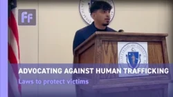 Advocating laws against human trafficking