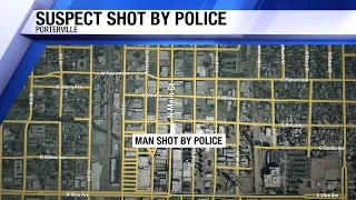 Porterville man shot by officer while armed with knife, police say