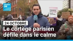 Mobilisation du 24 octobre : le cortège parisien défile sur un parcours qui fait débat