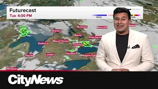 Humidity, chance of storms for the next three days in the GTA