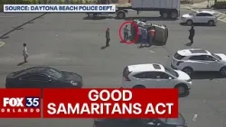 Army veteran recalls helping flip over SUV involved in Daytona Beach crash