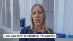 Just weeks before launching commercial flights, Lakeland Airport's only restaurant abruptly shuts it