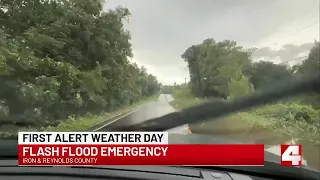 Flooding in Iron, Reynolds counties Friday morning