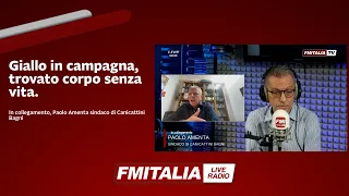 Giallo in campagna, trovato corpo senza vita - In collegamento Paolo Amenta