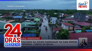 Ilang evacuees sa Pampanga, lumikas ulit nang bahain ang evacuation center | 24 Oras Weekend