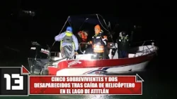 Five survivors and two missing after helicopter crash in Lake Atitlán