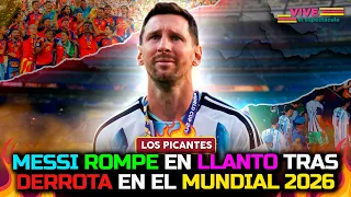 Messi's Emotional Tears After Losing the Final to Spain | LIVE THE SHOW