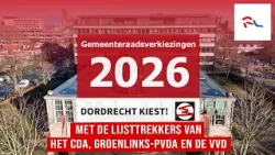 Dordrecht Kiest: debat met lijsttrekkers CDA, GroenLinks-PvdA en VVD